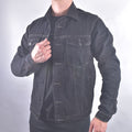 Chaqueta en jean negra para hombre