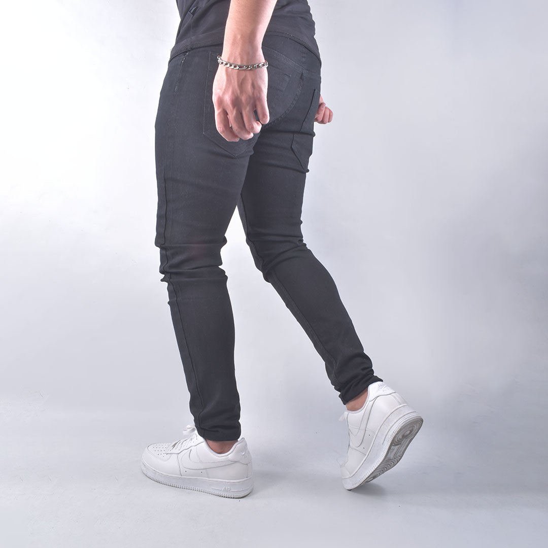 Jean skinny negro para hombre