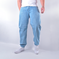 Jean mom fit azul claro para hombre